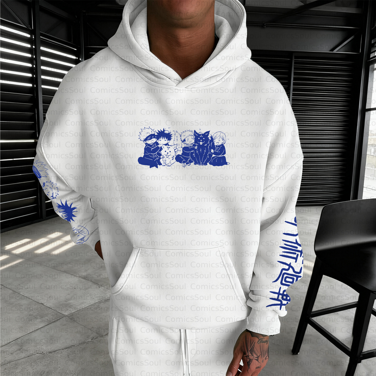 Unisex Anime Inspired Vintage Plush Hoodie