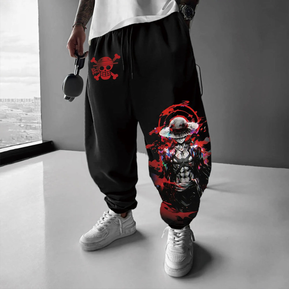 0P-Unisex Anime Inspired Vintage Pants