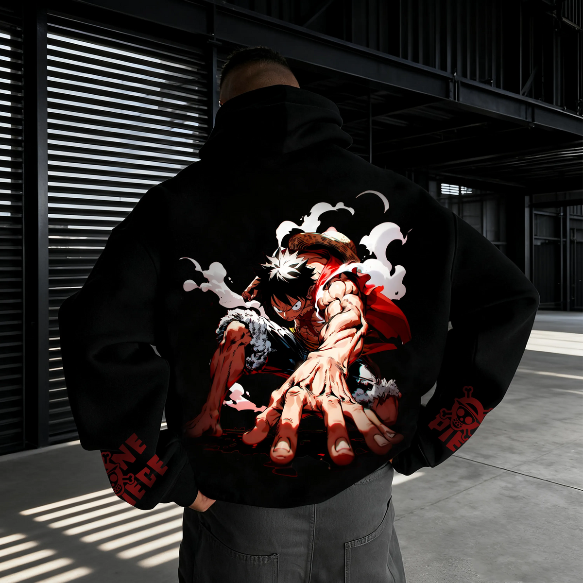 OP-Unisex Anime Inspired Vintage Plush Hoodie