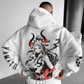 0P-Unisex Anime Graphic Streetwear Vintage Plush Hoodie