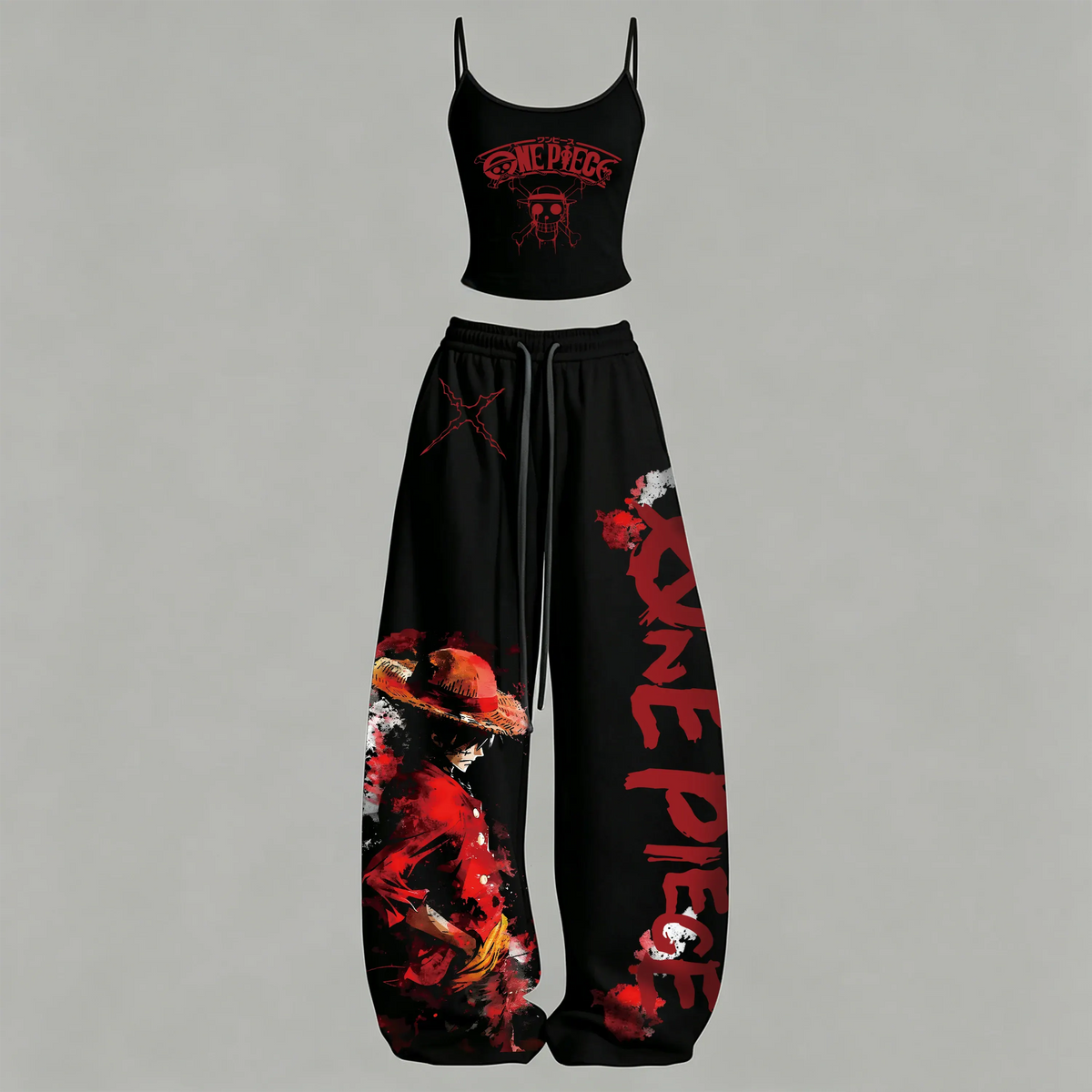 ONE PIECE Top & Elasticated Trousers Two-Piece Set