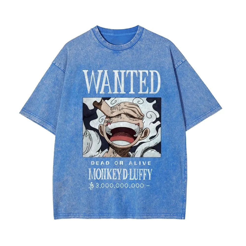 OP-Luffy Vintage Oversized T-Shirt
