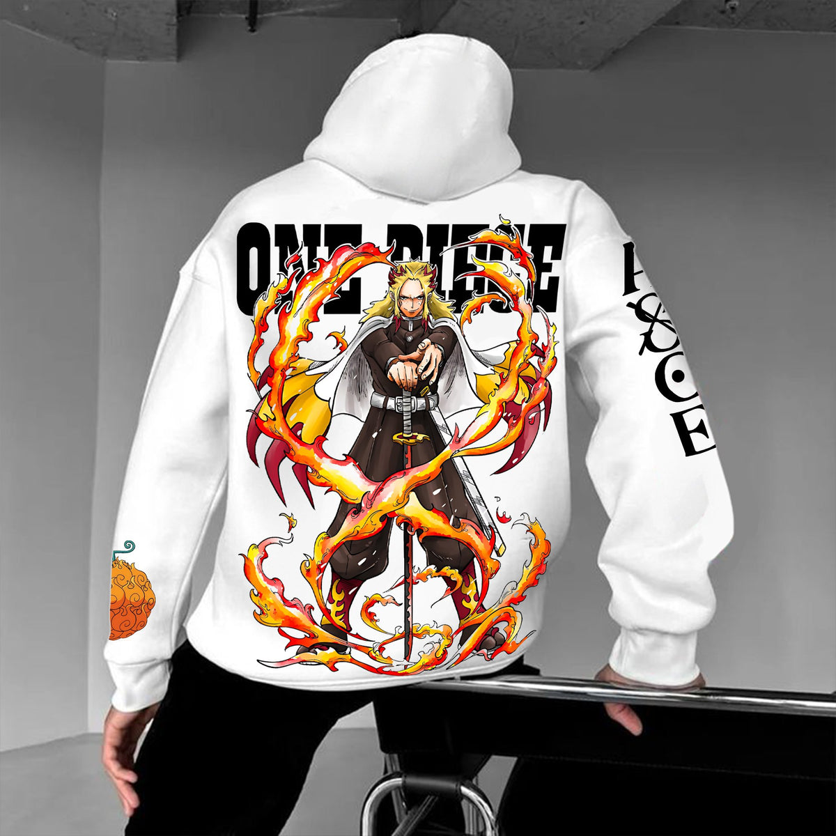 OP-Unisex Anime Inspired Vintage Plush Hoodie| KNY