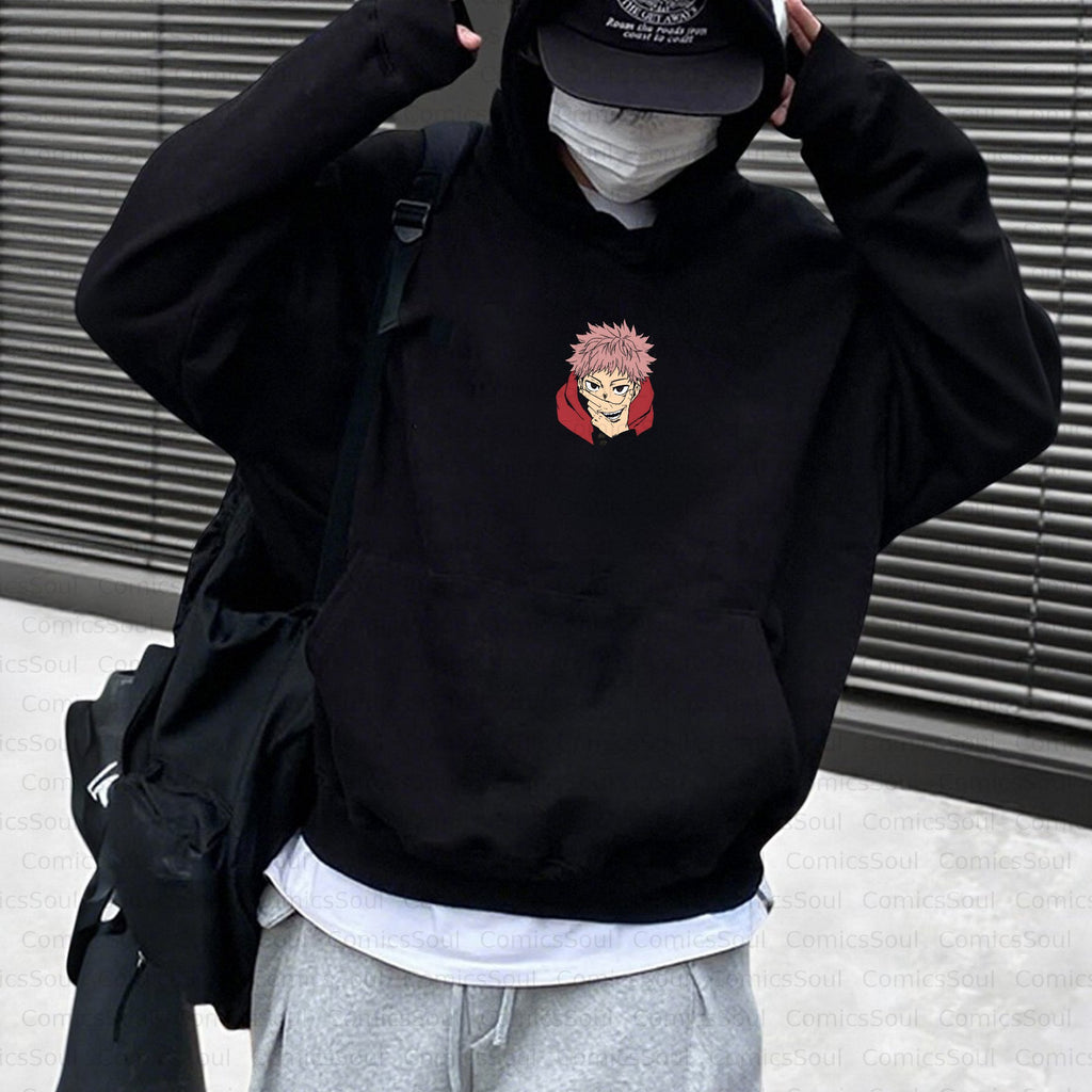 Unisex Anime Inspired Vintage Plush Hoodie