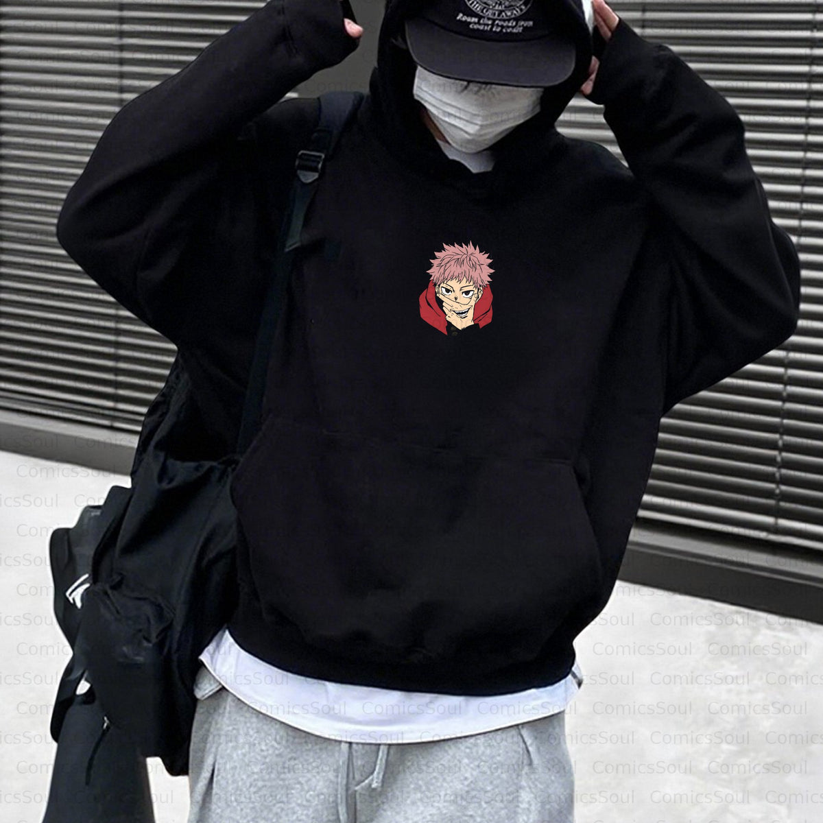 Unisex Anime Inspired Vintage Plush Hoodie