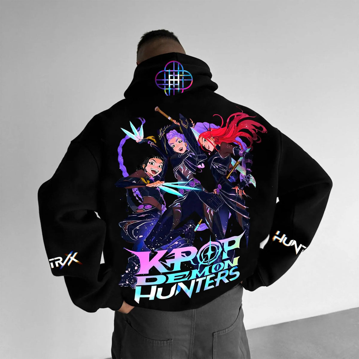 Plus Velvet Unisex Anime Graphic Streetwear Vintage Hoodie