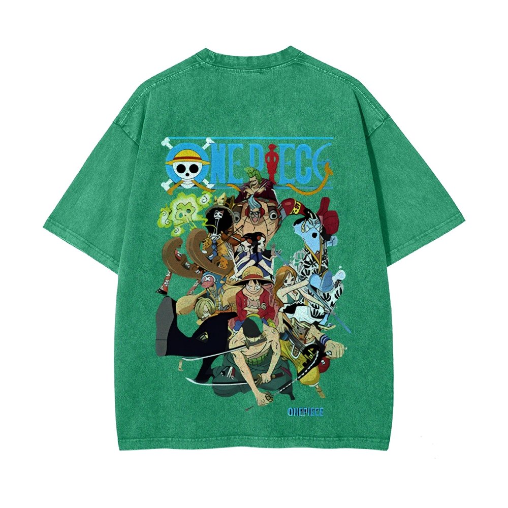 OP-Luffy Vintage Oversized T-Shirt