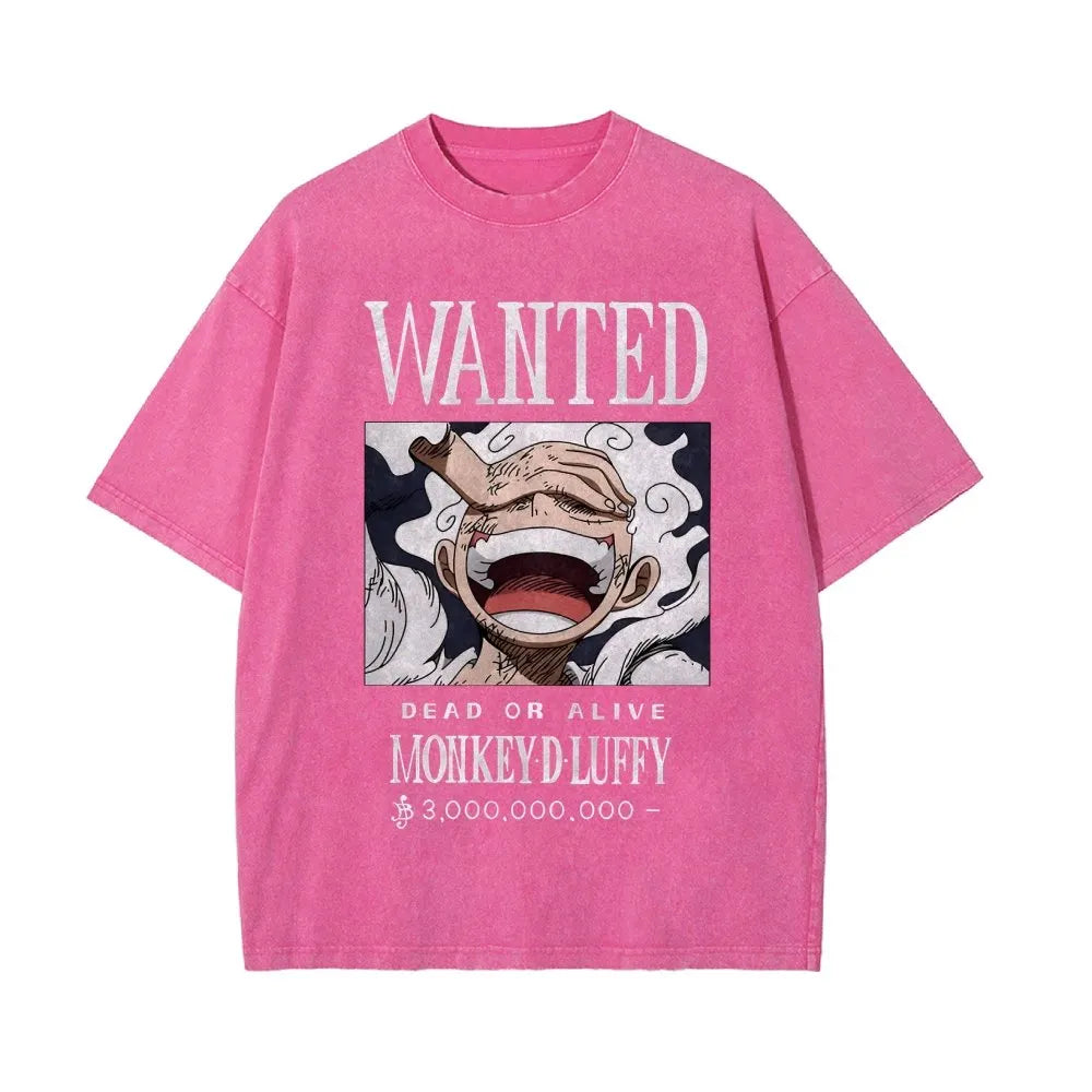 OP-Luffy Vintage Oversized T-Shirt