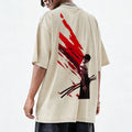 OP-Unisex Anime Inspired Vintage Washed T-Shirt