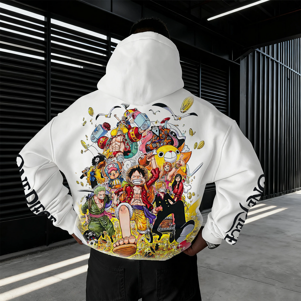 OP-Unisex Anime Inspired Vintage Plush Hoodie