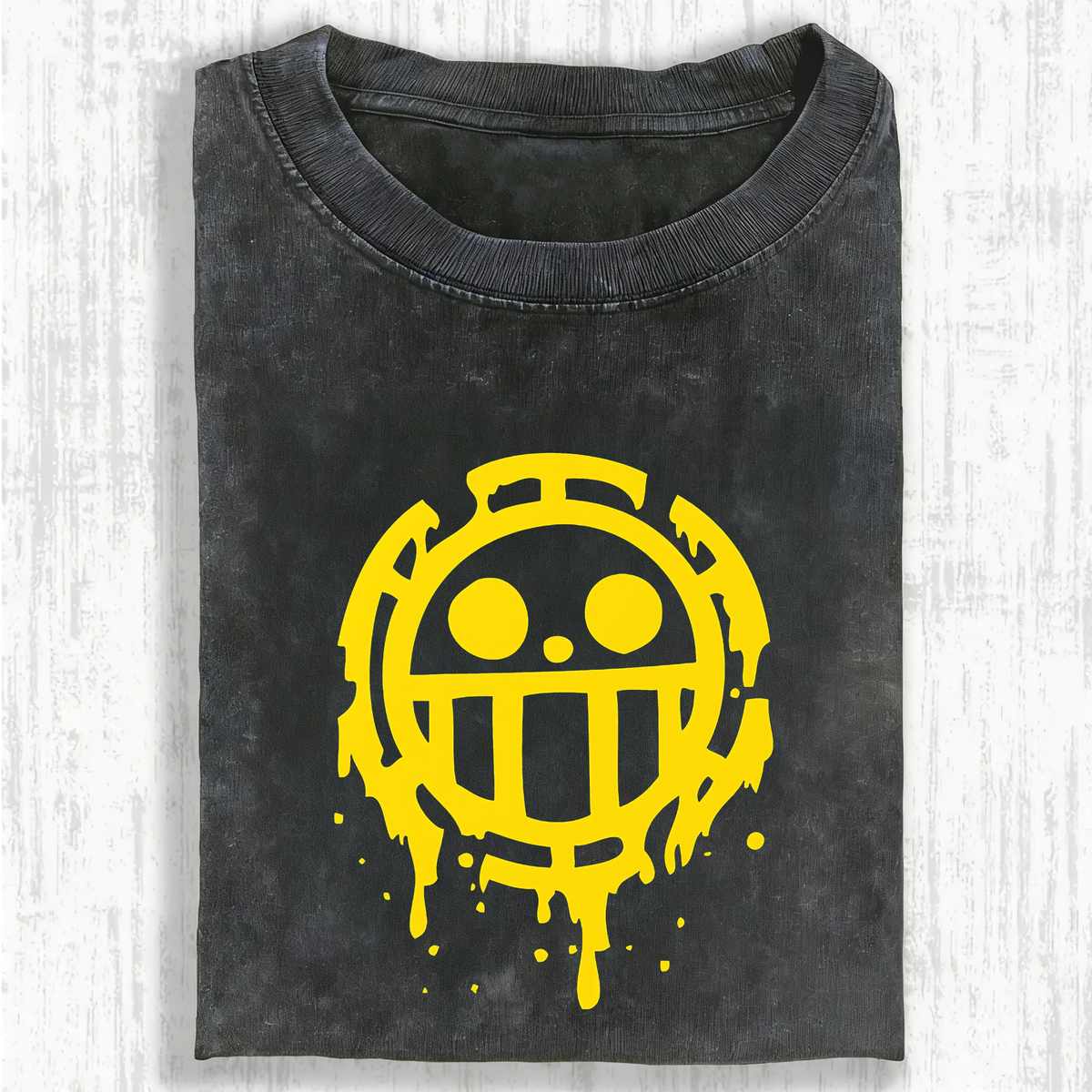 OP-Unisex Anime Inspired Vintage Washed T-Shirt