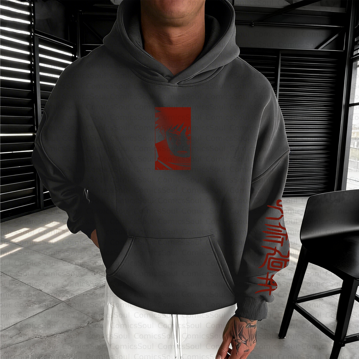Unisex Anime Inspired Vintage Plush Hoodie