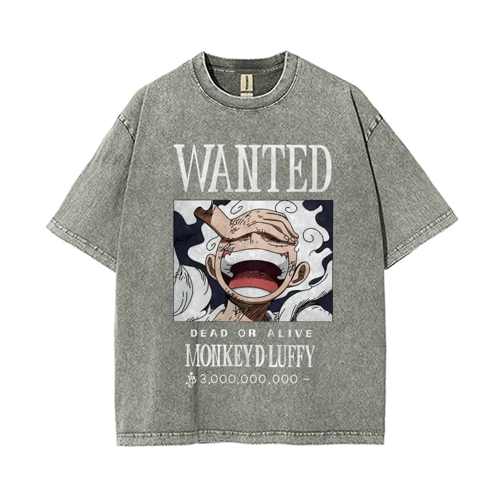 OP-Luffy Vintage Oversized T-Shirt