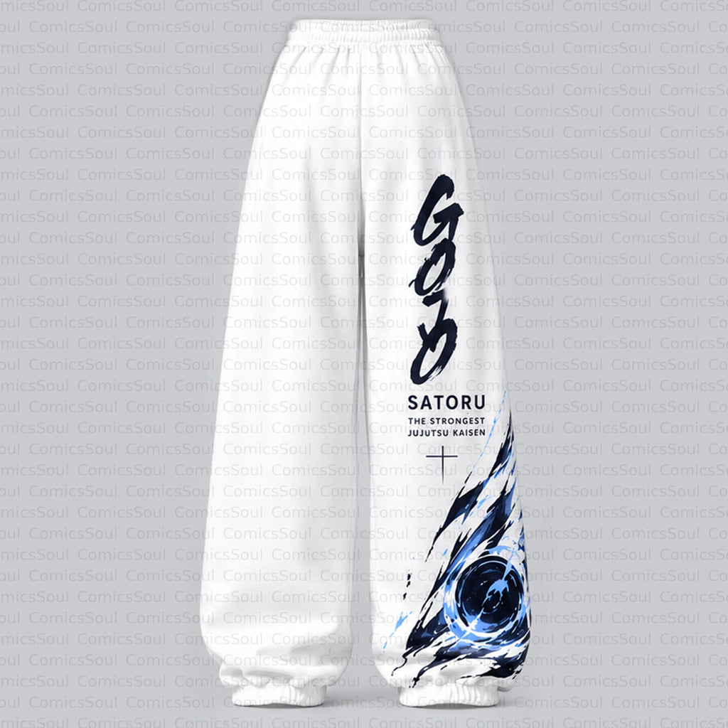 Jujutsu Kaisen Cropped Long Sleeve Hoodie & High Waist Jogger Pants Two Piece