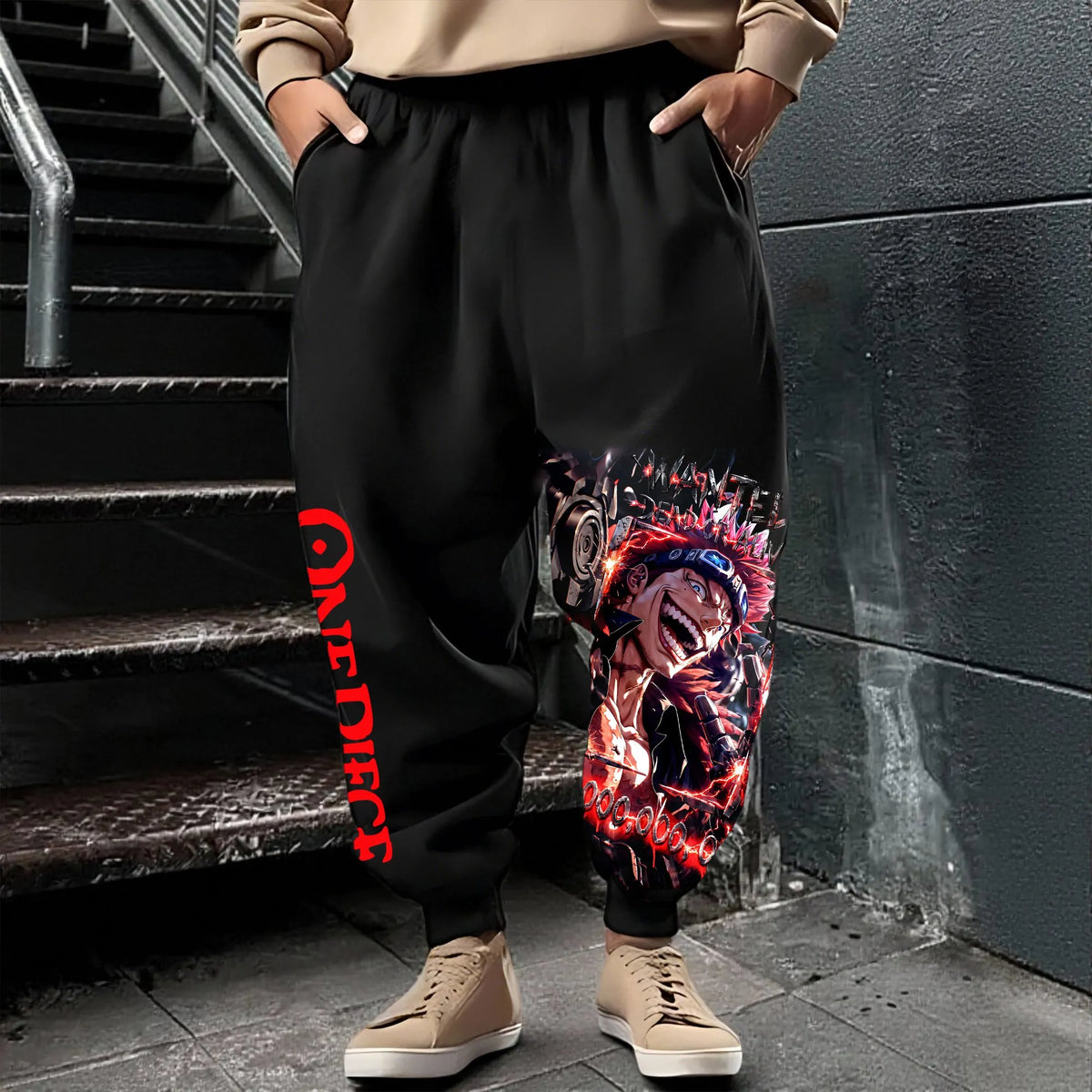 OP-Unisex Casual Anime Streetwear Pant