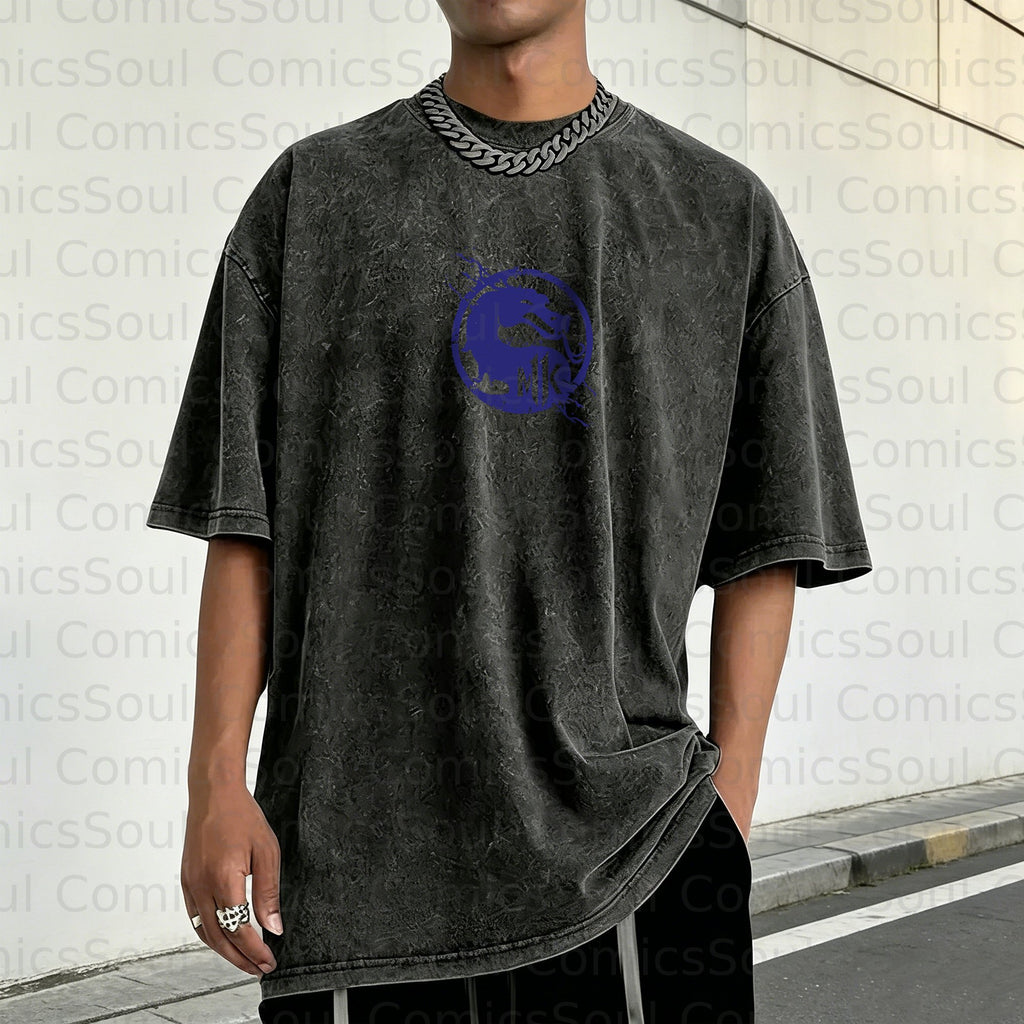 Unisex Anime Inspired Vintage Washed T-Shirt