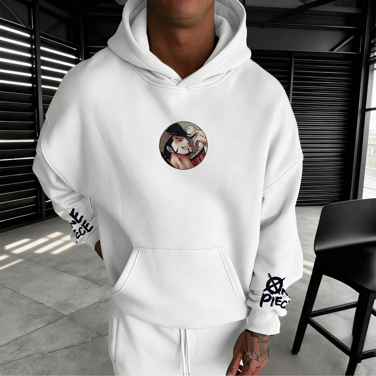 OP-Unisex Anime Inspired Vintage Plush Hoodie