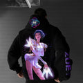 Plus Velvet Unisex Anime Graphic Streetwear Vintage Hoodie