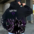 Plus Velvet Unisex Anime Graphic Streetwear Vintage Hoodie