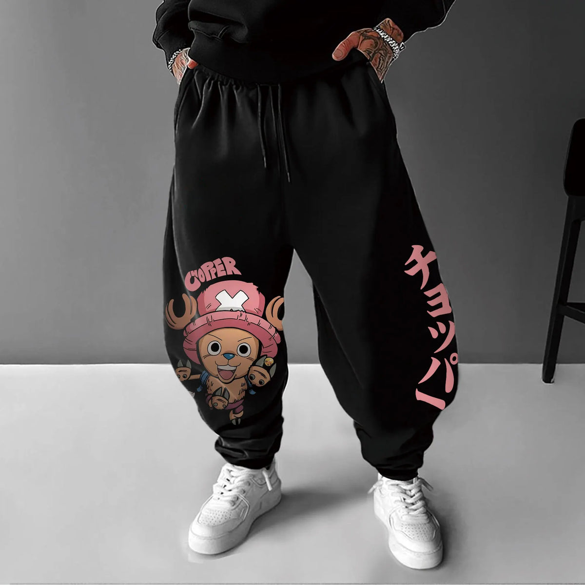 0P-Unisex Anime Inspired Vintage Pants