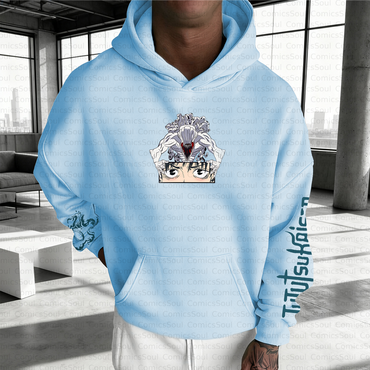 Unisex Anime Inspired Vintage Plush Hoodie