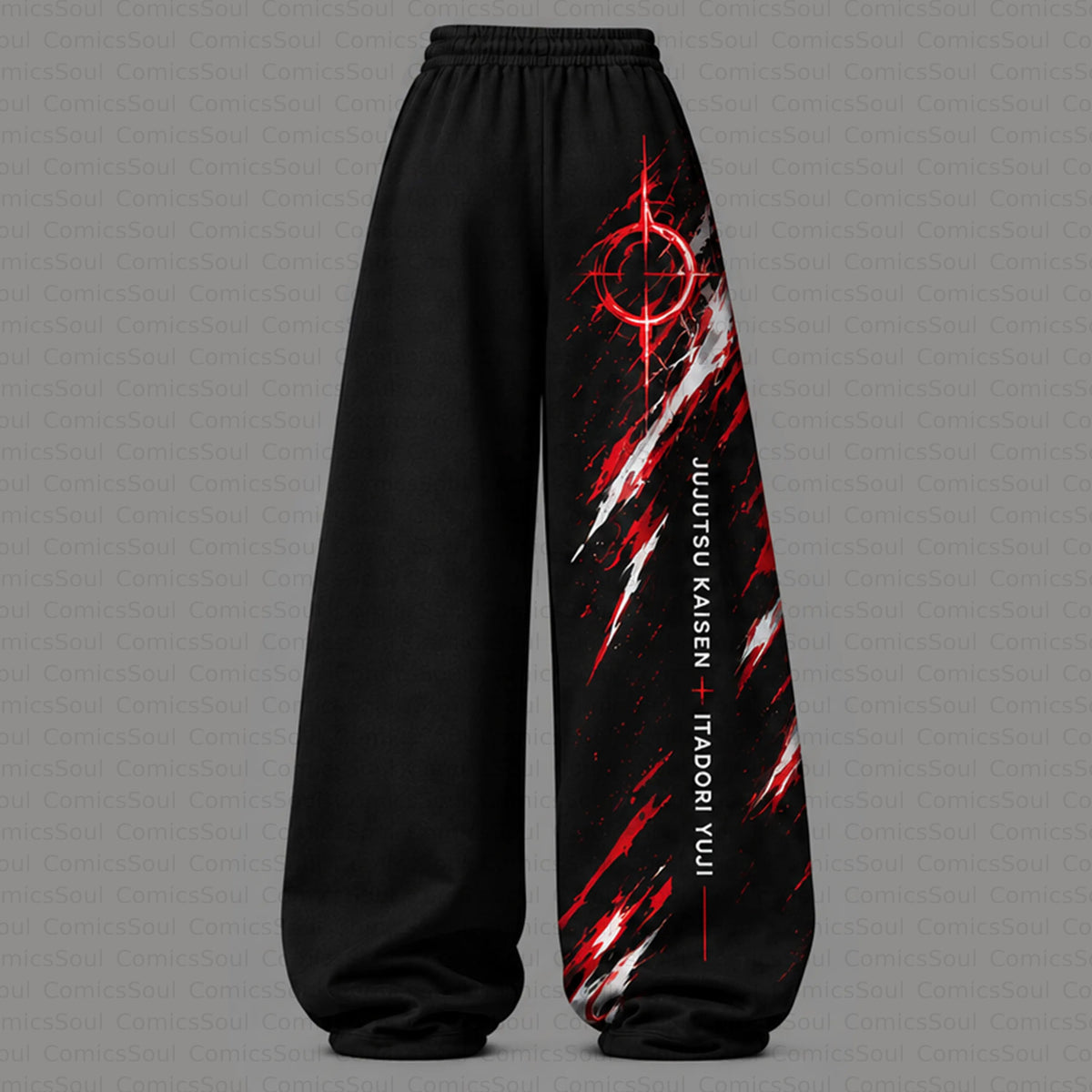 Jujutsu Kaisen Cropped Long Sleeve Hoodie & High Waist Jogger Pants Two Piece