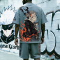 Unisex Anime Inspired Vintage T-shirt& Shorts 2 Pieces Set