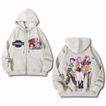 Unisex Graphic Streetwear Vintage Zipper Cardigan Plush Hoodie