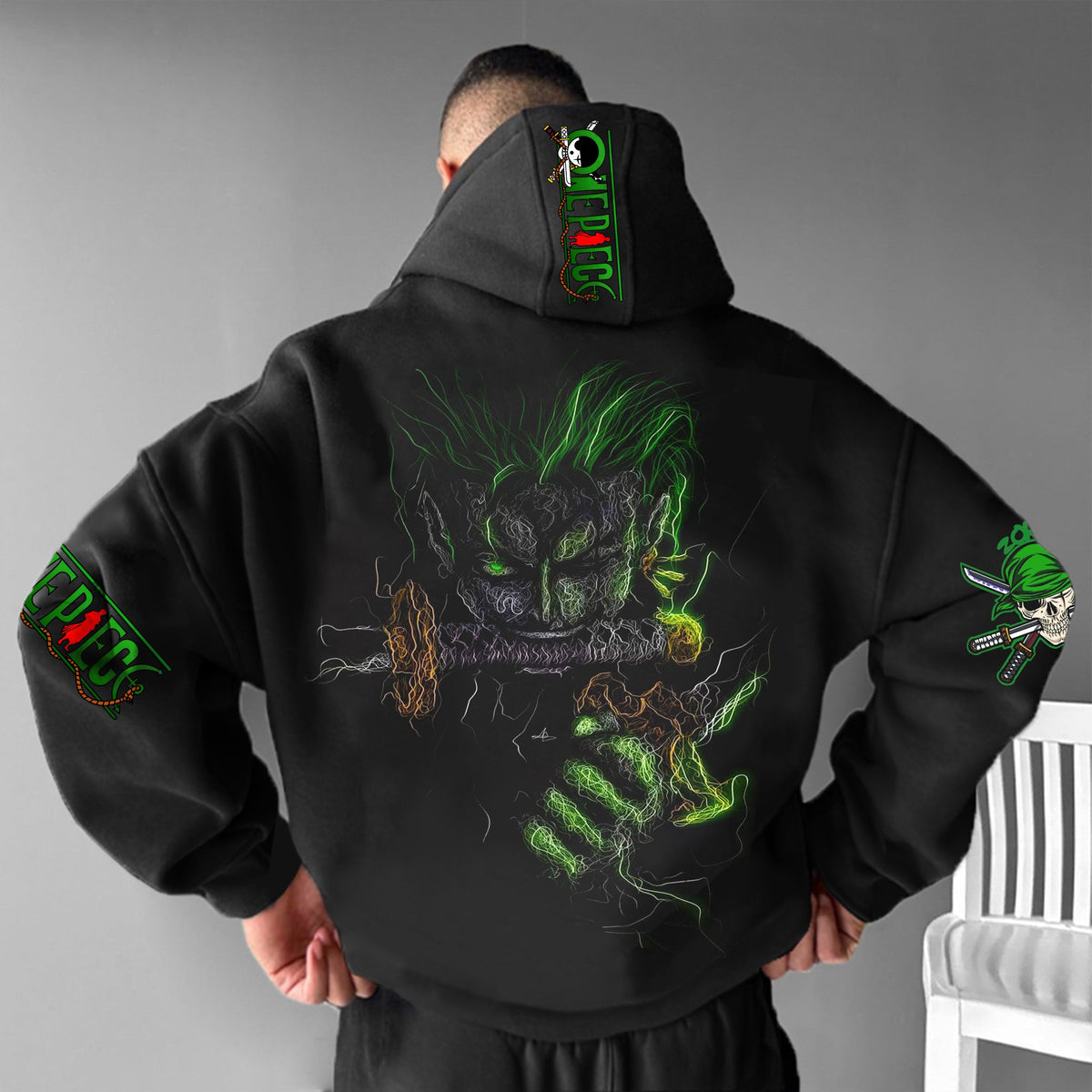 OP-Unisex “One Piece” Anime Print  Casual Oversized Hoodie