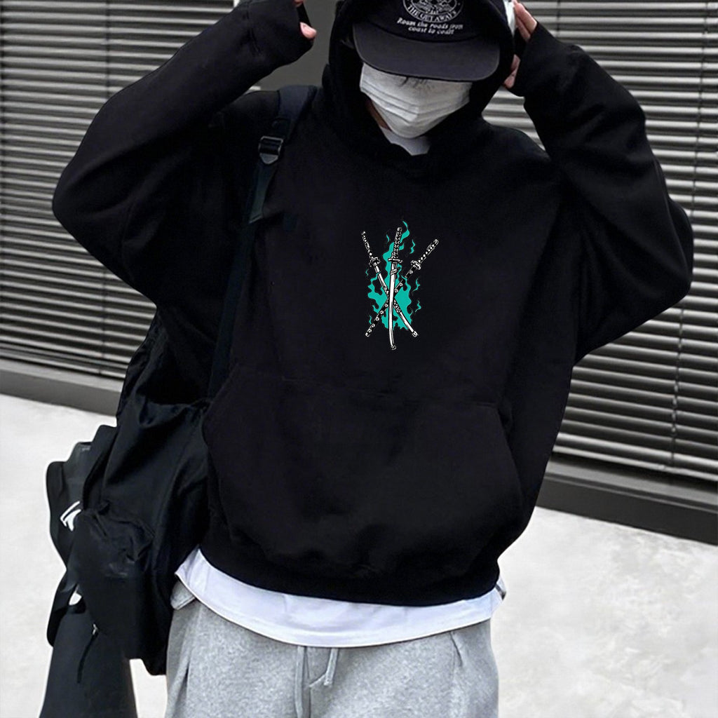 OP-Unisex Anime Inspired Vintage Plush Hoodie