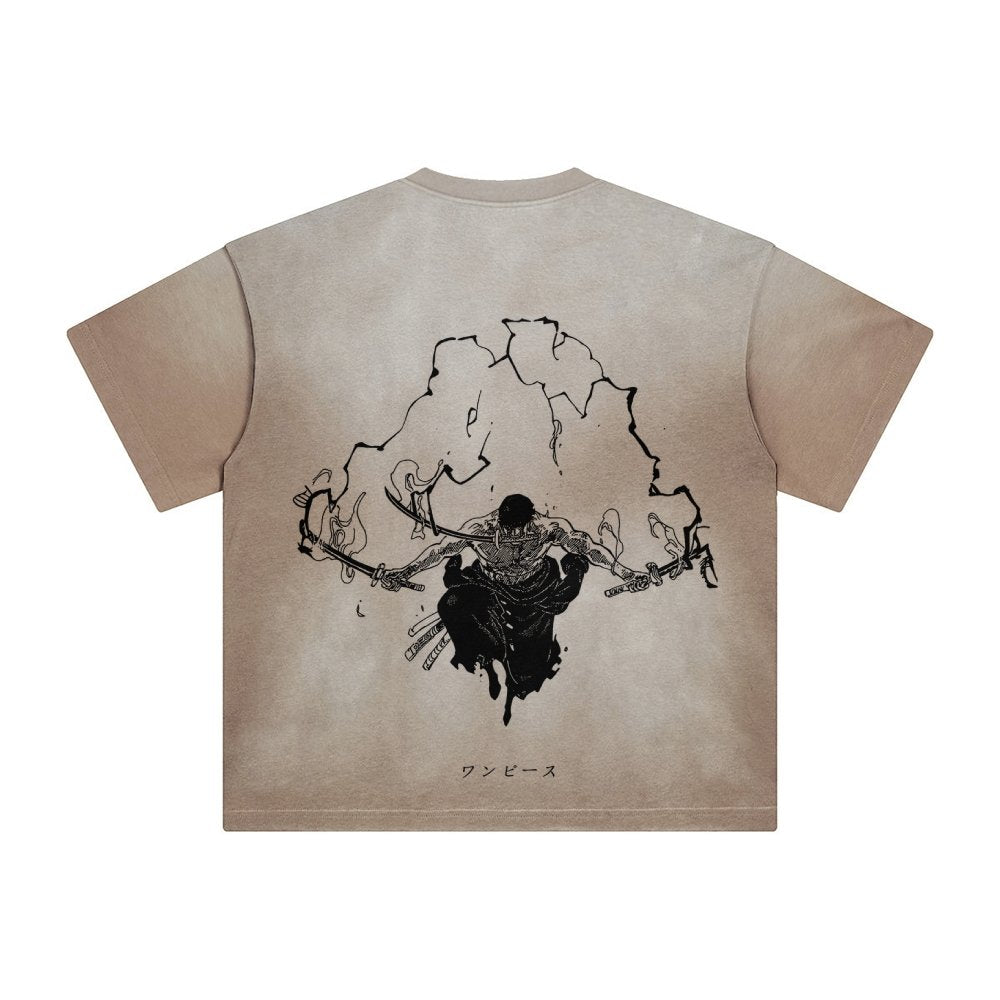 OP-Vintage Washed Tee  Zoro