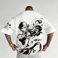 0P-Unisex Anime Inspired Vintage T-Shirt