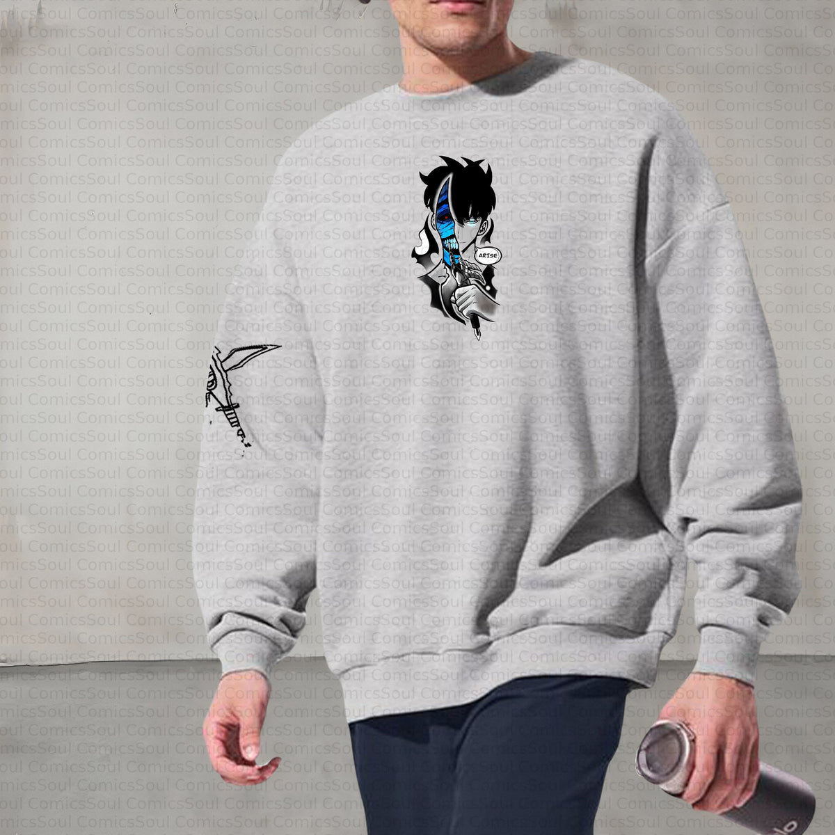 Plus Velvet Unisex Anime Inspired Vintage Sweatshirt