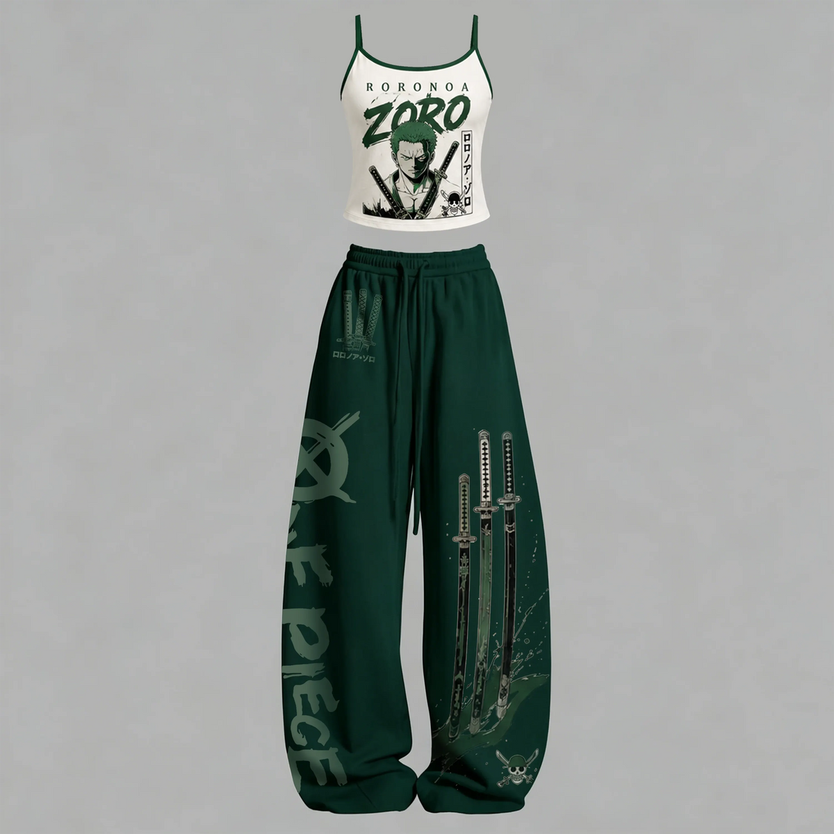 ONE PIECE Top & Elasticated Trousers Two-Piece Set