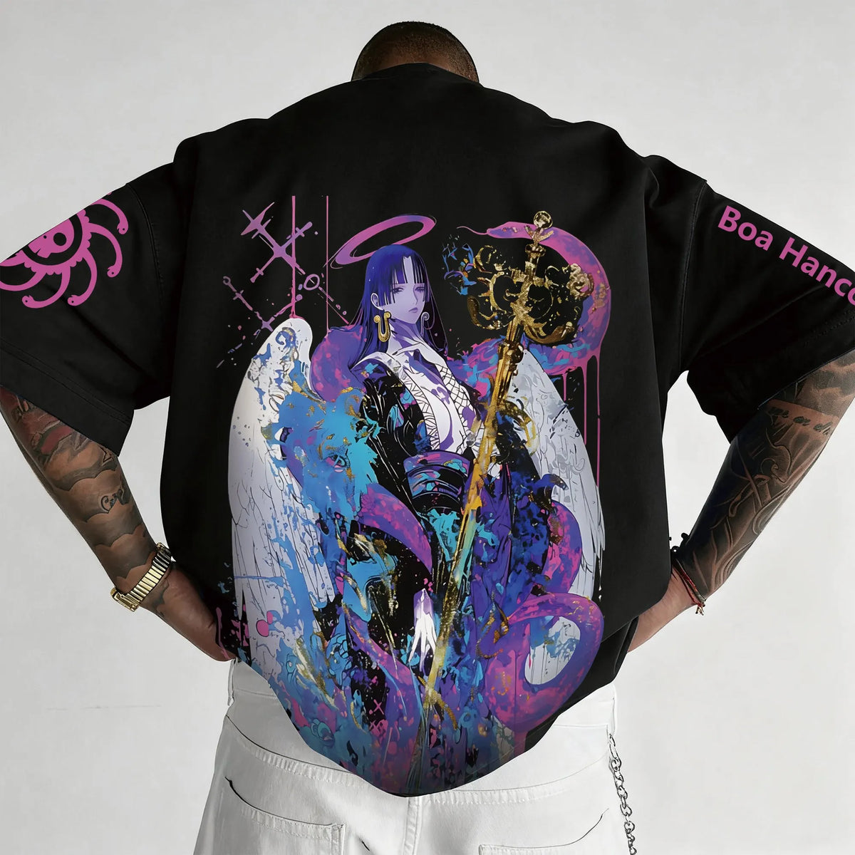 0P-Unisex Anime Inspired Vintage T-Shirt