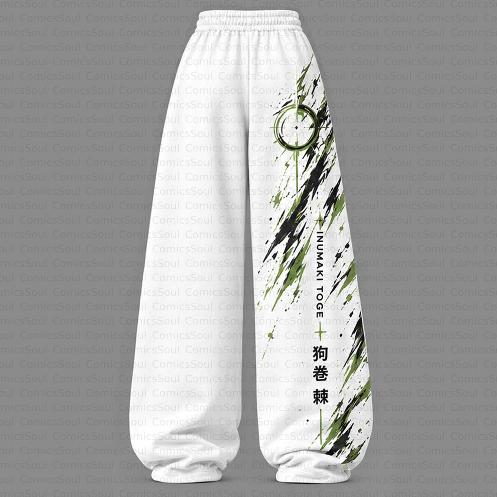 Jujutsu Kaisen Cropped Long Sleeve Hoodie & High Waist Jogger Pants Two Piece