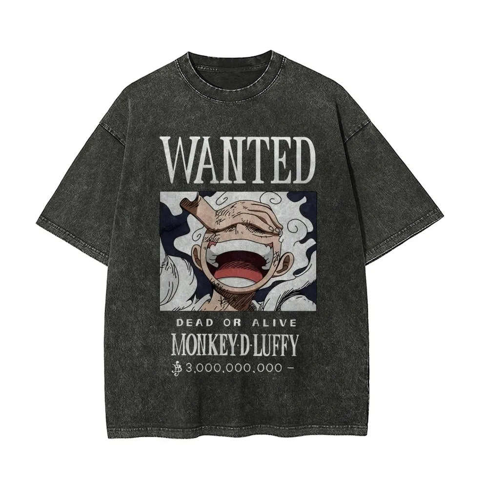 OP-Luffy Vintage Oversized T-Shirt