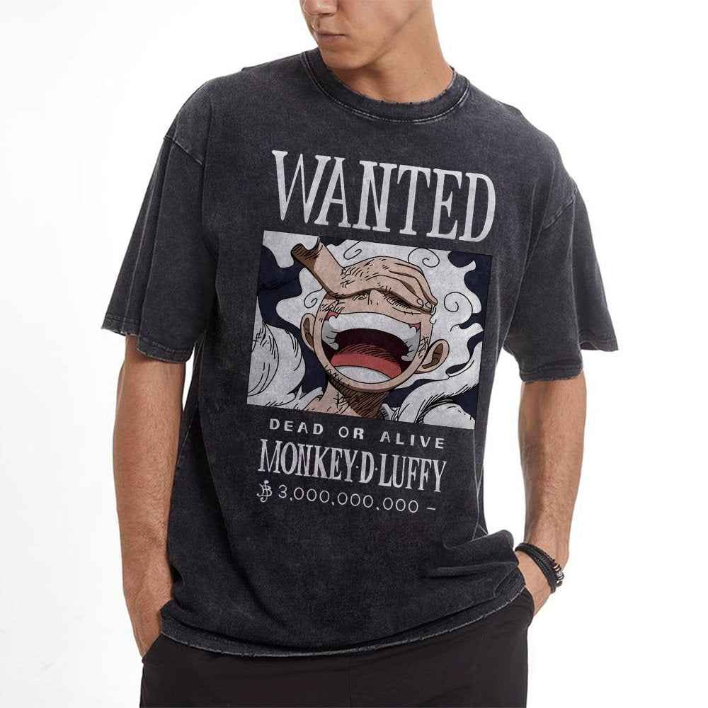 OP-Luffy Vintage Oversized T-Shirt