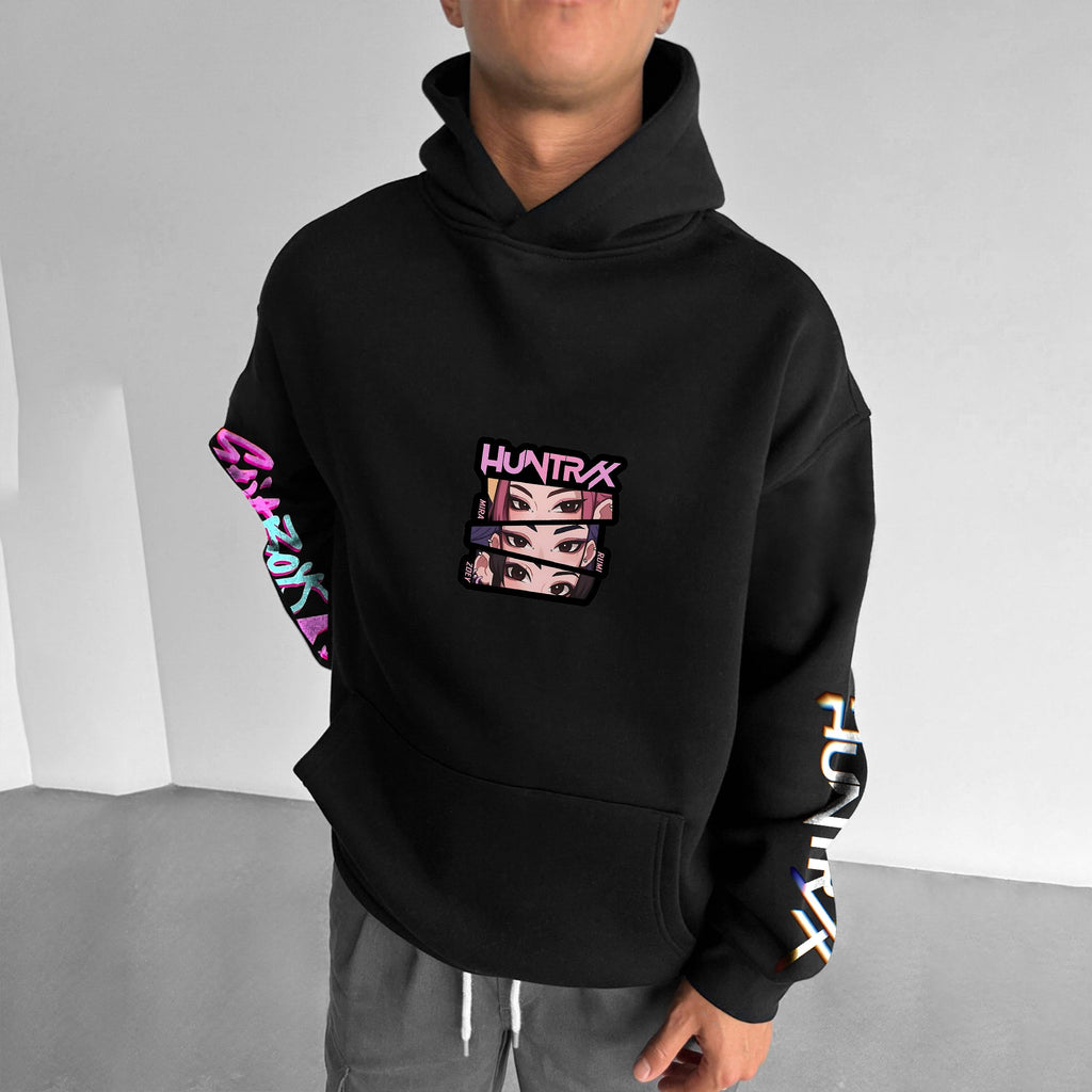 Plus Velvet Unisex Anime Graphic Streetwear Vintage Hoodie