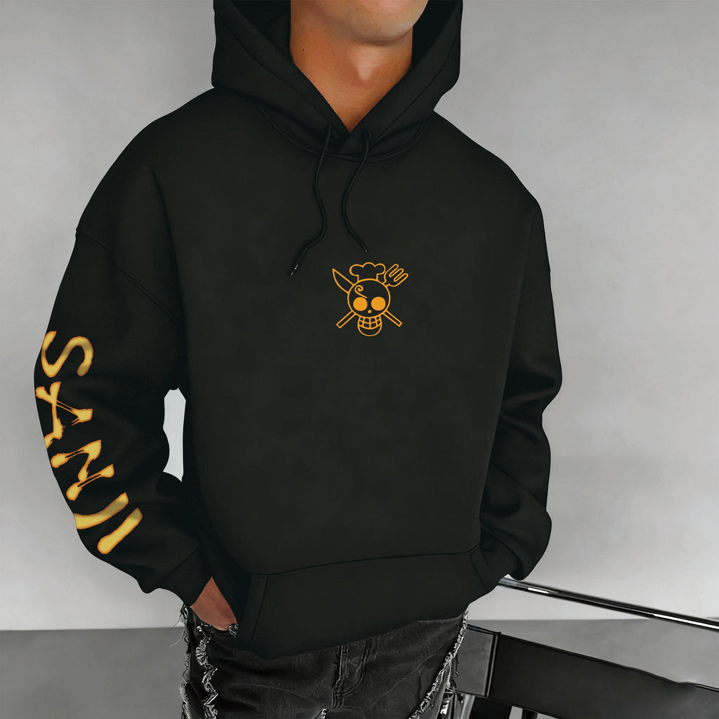 0P-Unisex Anime Graphic Streetwear Vintage Plush Hoodie