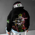 OP-Stylish Anime Print Design Hoodie