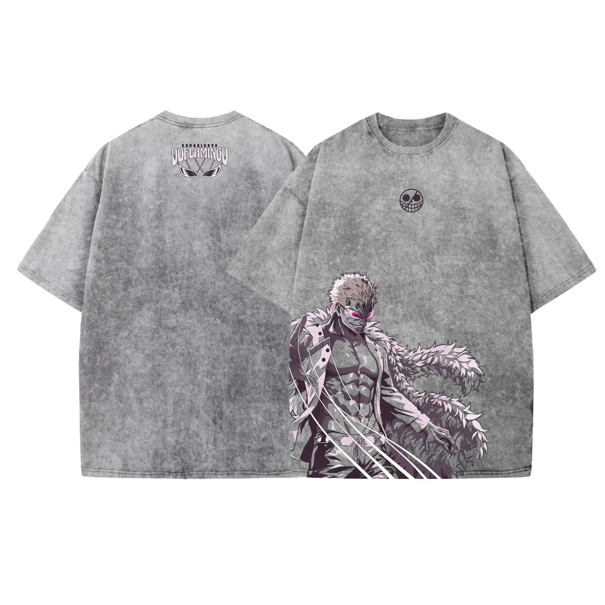 0P-Unisex Anime Inspired Vintage T-Shirt