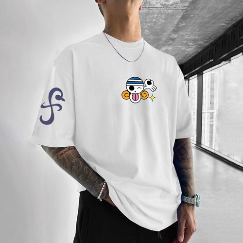 0P-Unisex Anime Inspired Vintage T-Shirt