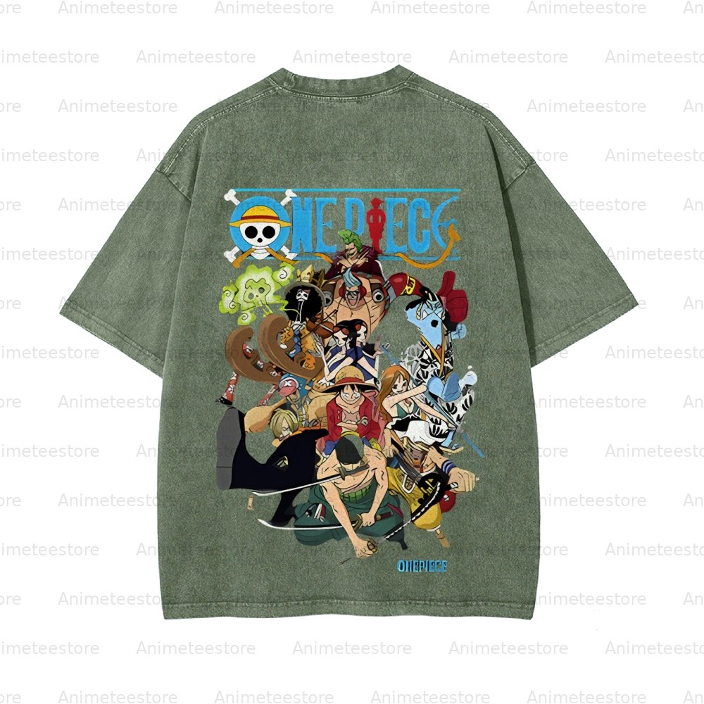 OP-Luffy Vintage Oversized T-Shirt