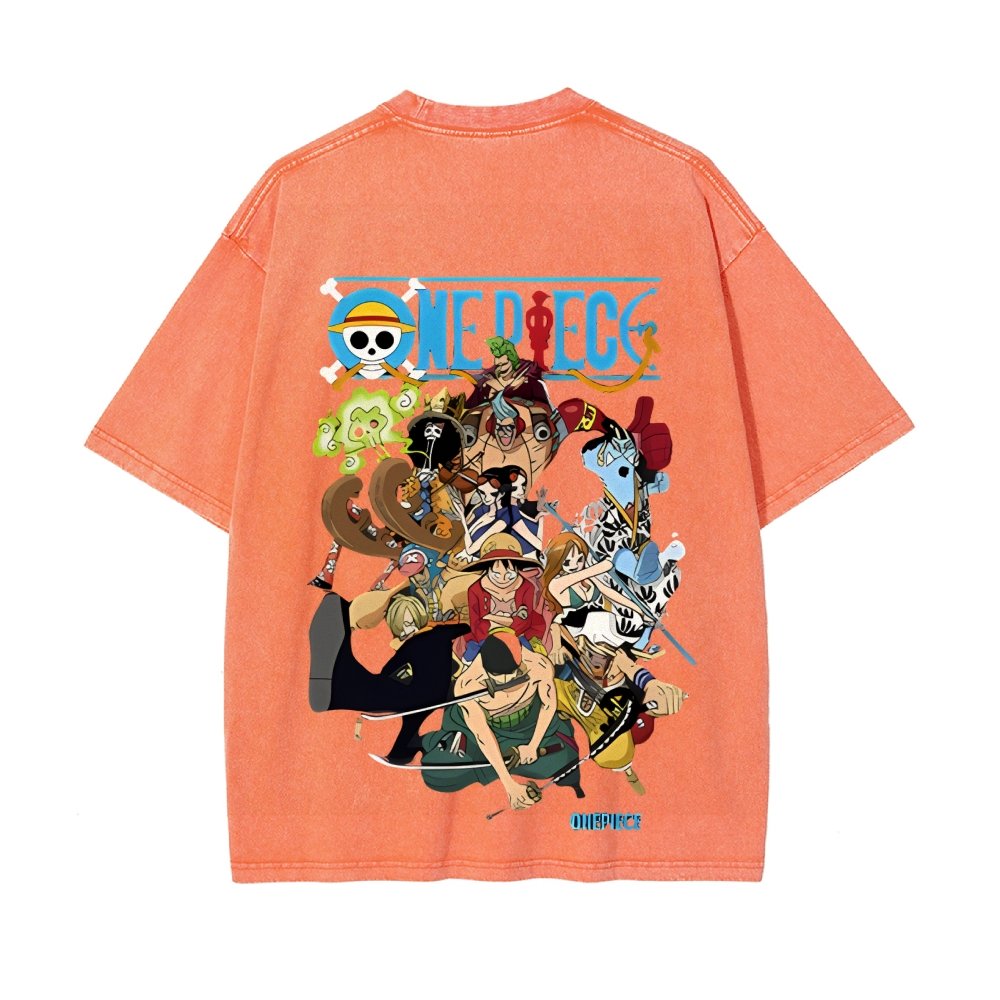 OP-Luffy Vintage Oversized T-Shirt