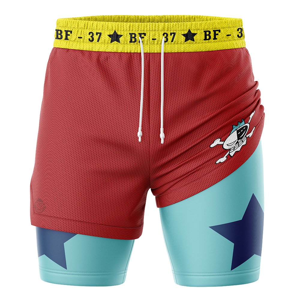 0P-Franky Straw Hat   2-in-1 Performance Shorts