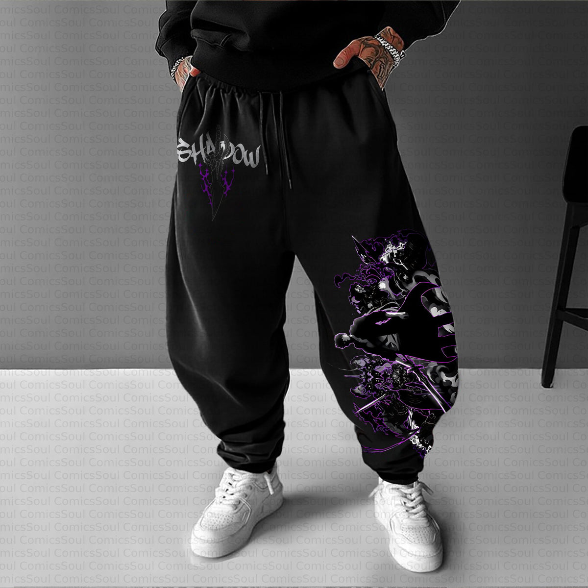 Unisex Casual Streetwear Plush Pants