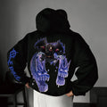 0P-Unisex Anime Graphic Streetwear Vintage Plush Hoodie
