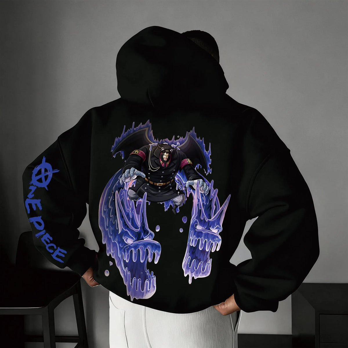 0P-Unisex Anime Graphic Streetwear Vintage Plush Hoodie