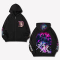 Unisex Graphic Streetwear Vintage Zipper Cardigan Plush Hoodie